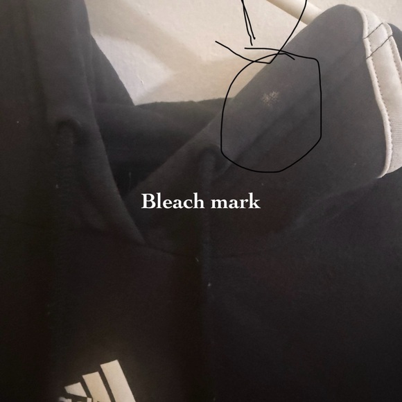 Adidas Black Pullover with White Accents - Picture 5 of 7